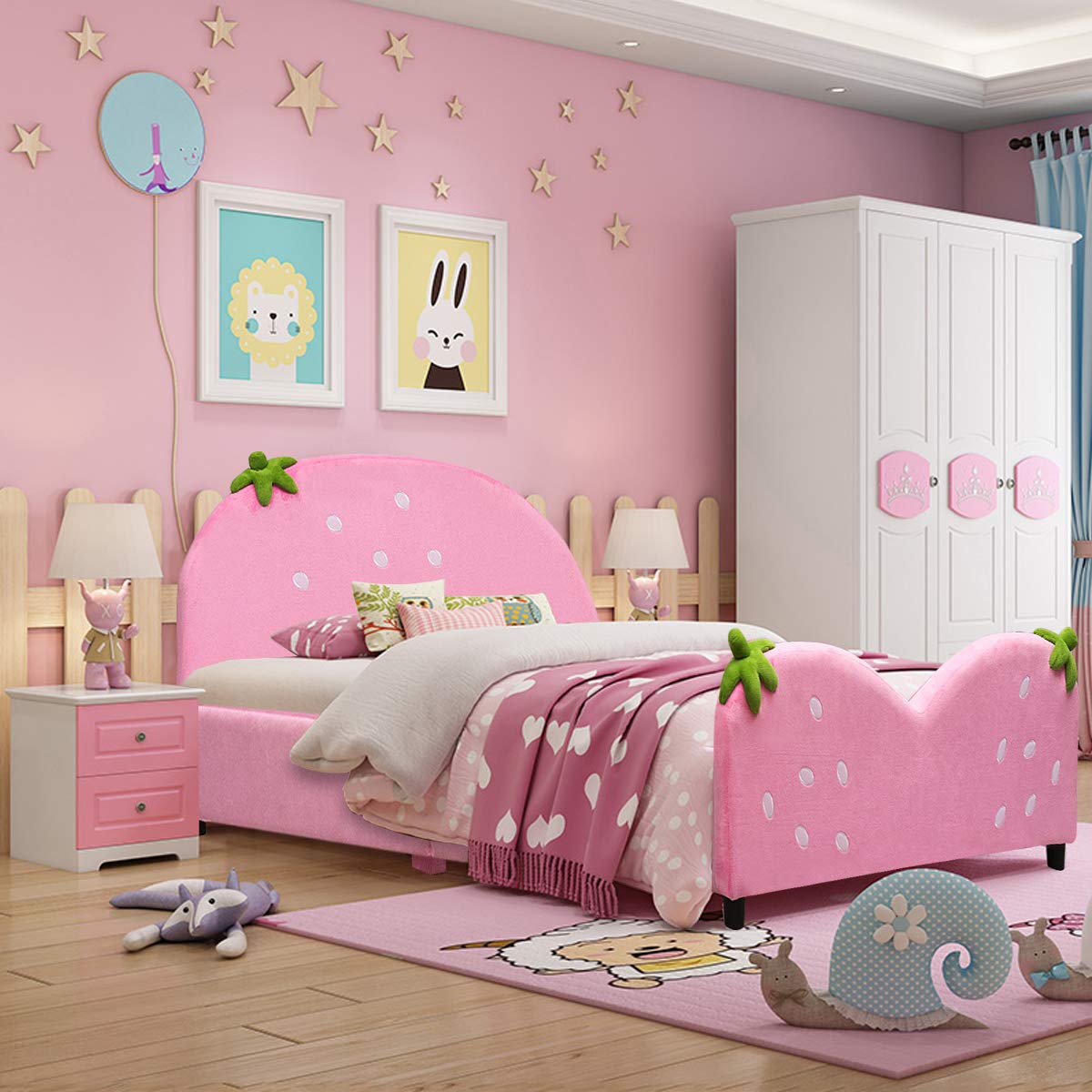 Pink Kids Bed